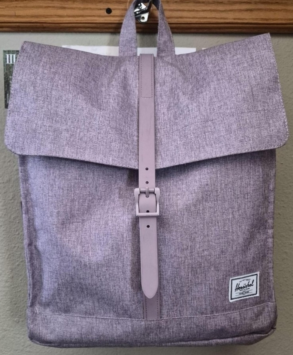 Herschel Supply Company Lavender Textured Roll-Top Backpack